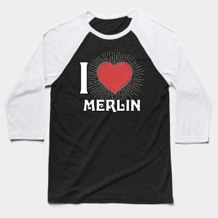 Design Proud Merlin Name Birthday 70s 80s 90s Baseball T-Shirt